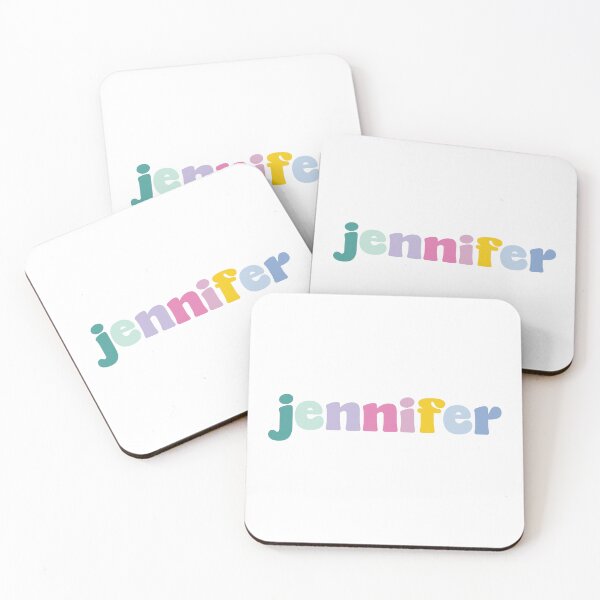 Item preview, Jennifer - Custom name on colorful block font designed and sold by To the Lua.