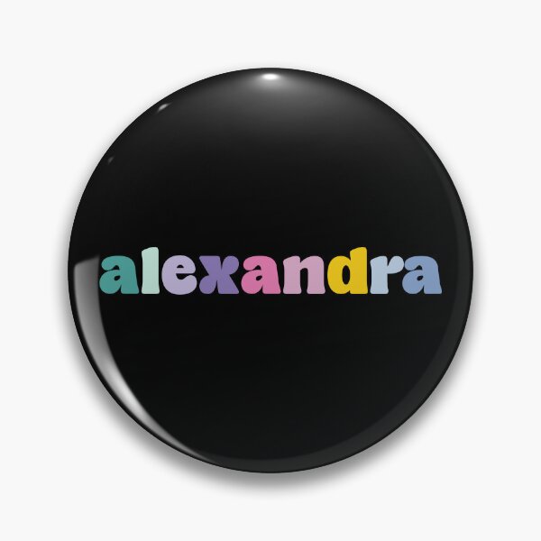 Item preview, Alexandra - Custom name on colorful block font designed and sold by To the Lua.