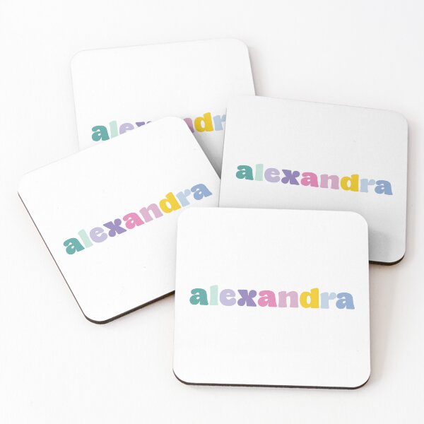 Item preview, Alexandra - Custom name on colorful block font designed and sold by To the Lua.