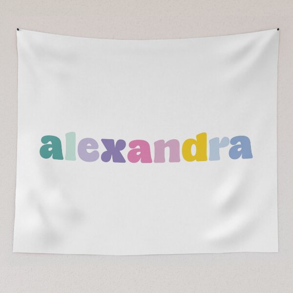 Item preview, Alexandra - Custom name on colorful block font designed and sold by To the Lua.