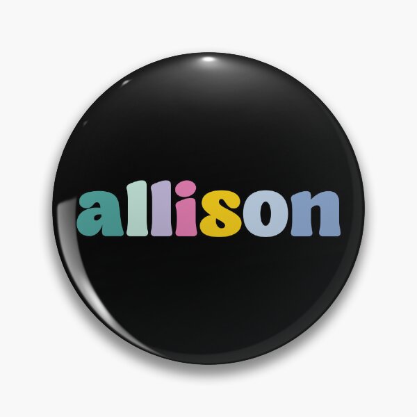 Item preview, Allison - Custom name on colorful block font designed and sold by To the Lua.