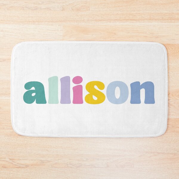 Item preview, Allison - Custom name on colorful block font designed and sold by To the Lua.