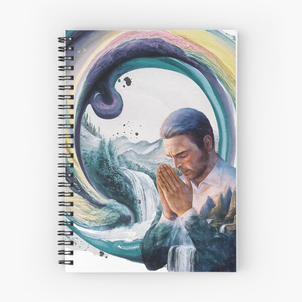 Item preview, Man Praying to Yahuah - Worship - Christian Hebrew Watercolor designed and sold by Narrow-Path.