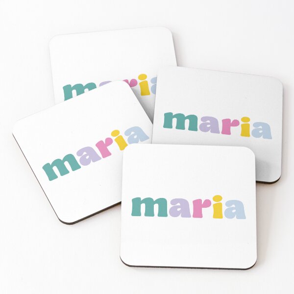 Item preview, Maria - Custom name on colorful block font designed and sold by To the Lua.