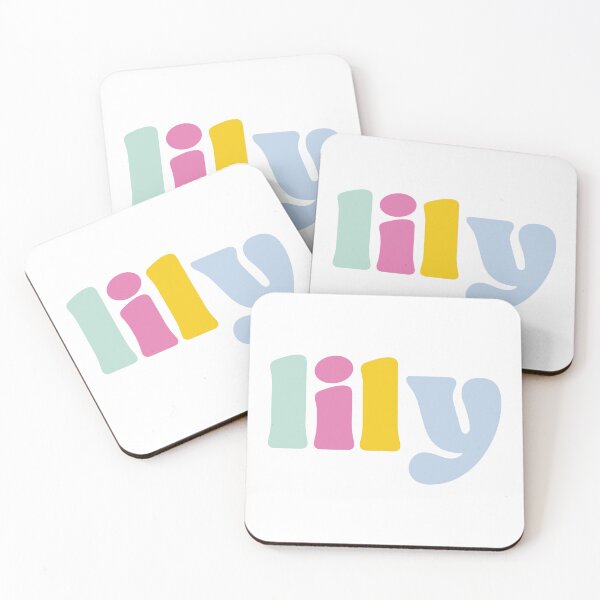 Item preview, Lily - Custom name on colorful block font designed and sold by To the Lua.