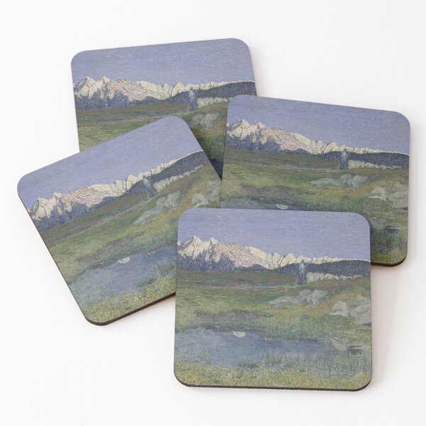 Item preview, Giovanni Segantini, Alpine landscape at sunset designed and sold by Mauswohn.