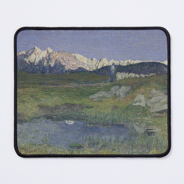 Item preview, Giovanni Segantini, Alpine landscape at sunset designed and sold by Mauswohn.