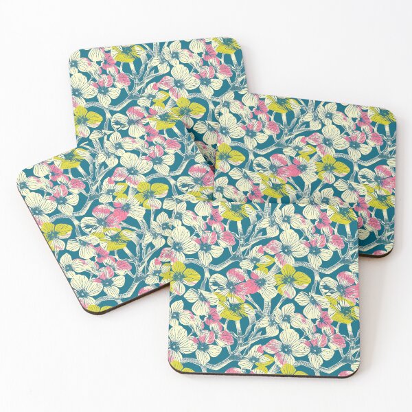 Item preview, Patrón floral de cornejo del Pacífico designed and sold by MindFulStudios.