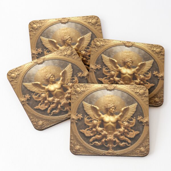 Item preview, Carved Gold Baroque Tile 7 designed and sold by Bondillero.