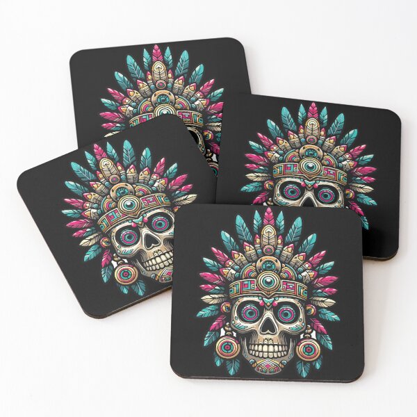 Item preview, Aztec Skull Mask designed and sold by SkullNest.