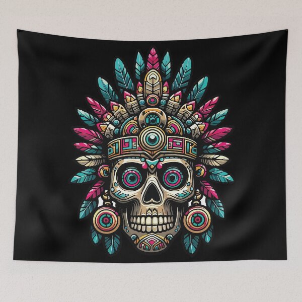 Item preview, Aztec Skull Mask designed and sold by SkullNest.