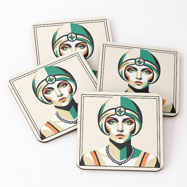 Item preview, Art Deco Flapper Collection #1 001 designed and sold by elektronen.