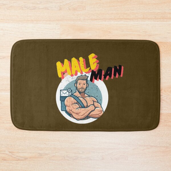 Item preview, Buff Male Man | Mailman Cartoon  designed and sold by IntegriTee.