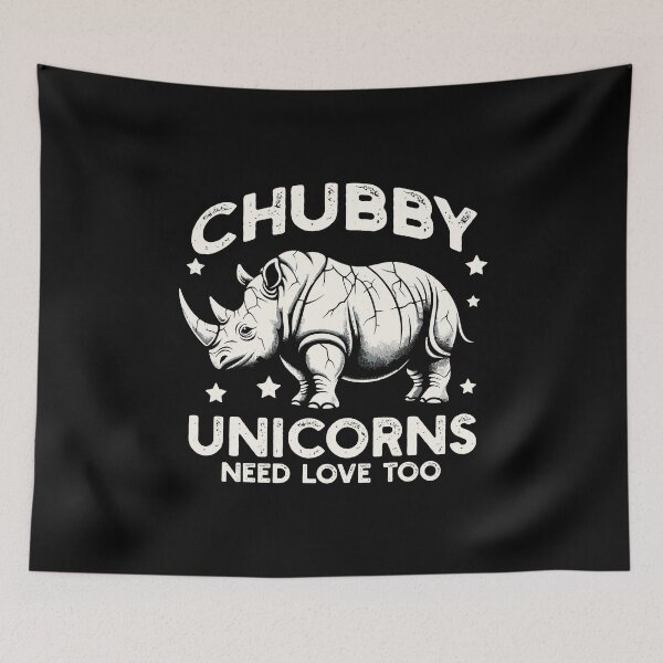 Item preview, Chubby Unicorns Need Love Too Funny Rhinoceros designed and sold by Dressed For  Duty.