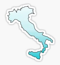 Italy Blue Ombre Sticker