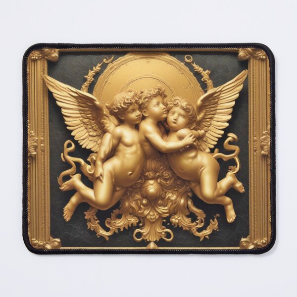 Item preview, Carved Gold Cherubs Tile 8 designed and sold by Bondillero.