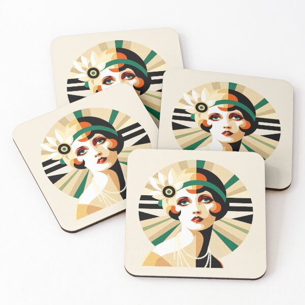 Item preview, Art Deco Flapper Collection #1 002 designed and sold by elektronen.