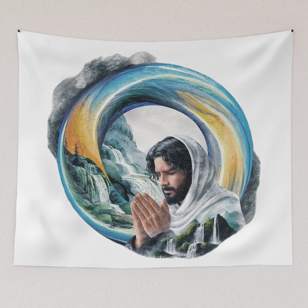 Item preview, Hebrew Man Praying to Yahuah - Worship - Christian Watercolor designed and sold by Narrow-Path.