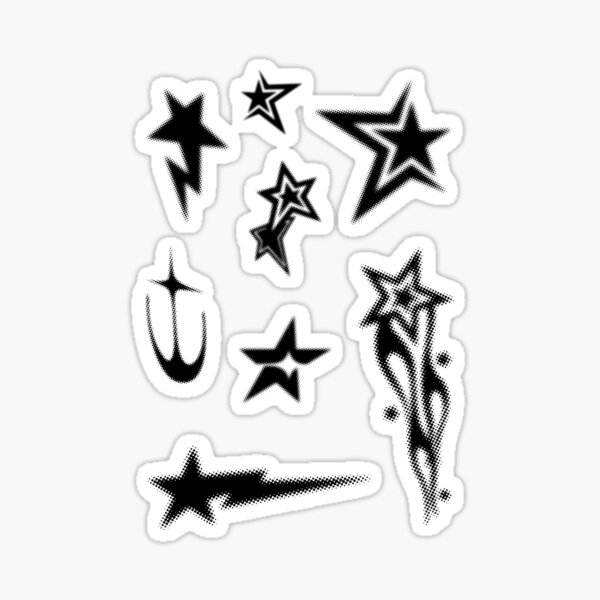 Item preview, Rockstar Y2K Graphic Aesthetic Design Set designed and sold by ArtsieAxxie.