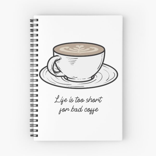 Item preview, Merchandising para amantes del café "La vida es demasiado corta para un mal café" designed and sold by ChowdersTee.