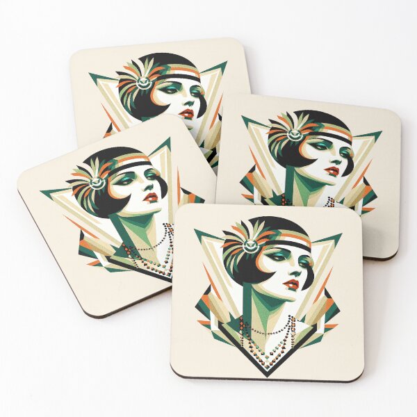 Item preview, Art Deco Flapper Collection #1 003 designed and sold by elektronen.