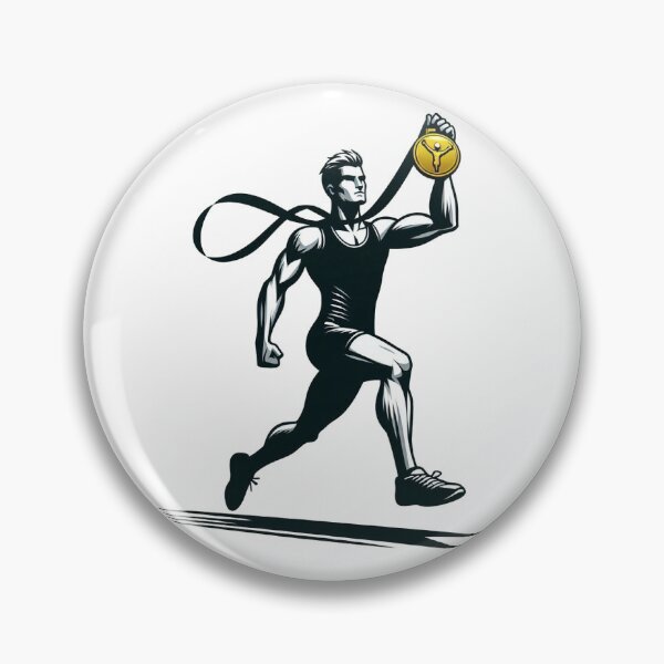 Item preview, Sport person hold a golden medal designed and sold by Preeyanc.