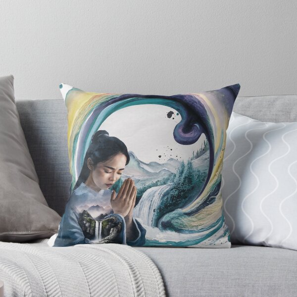 Item preview, Lovely Asian Woman Praying - Beautiful Watercolor Christian T-shirt  designed and sold by Narrow-Path.
