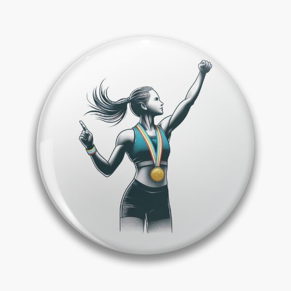 Item preview,  Lady sport person with a golden medal 2 designed and sold by Preeyanc.