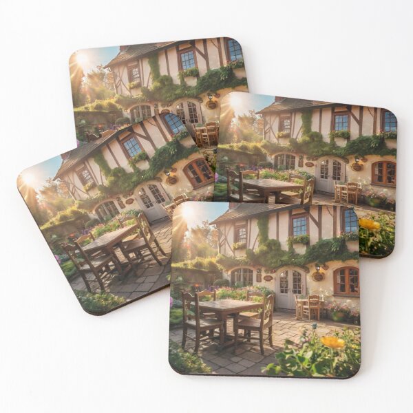 Item preview, Wisteria Cottage Coffee Shop designed and sold by BlareBlare.