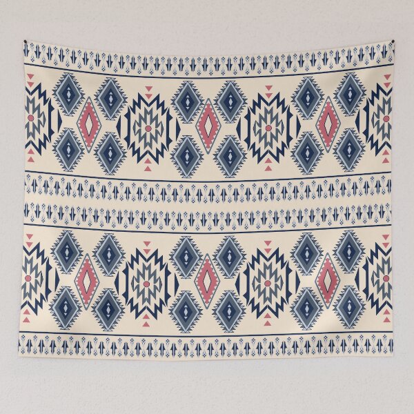 Item preview, Navajo tribal vector seamless pattern. Native American ornament. Ethnic South Western decor style. Boho geometric ornament. Vector seamless pattern. Mexican blanket, rug. Woven carpet illustration designed and sold by yakza-design.