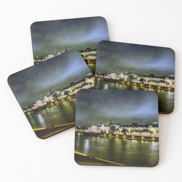 Item preview, Louvre and Siene at night designed and sold by andreisky.