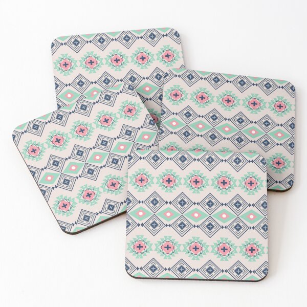 Item preview, Pastel geometric Navajo tribal vector seamless pattern. Native American ornament. Ethnic South Western decor style. Boho geometric ornament. Vector seamless pattern. Mexican blanket, rug. Woven carpet designed and sold by yakza-design.