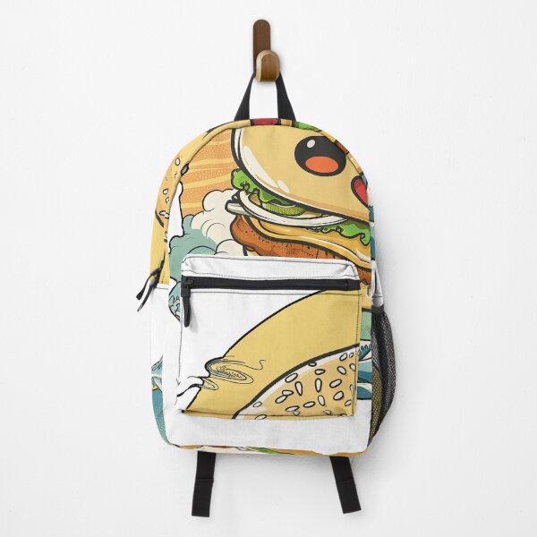Item preview, Kawaii Japanese style Burger Food Illustration designed and sold by nomiraclehere.