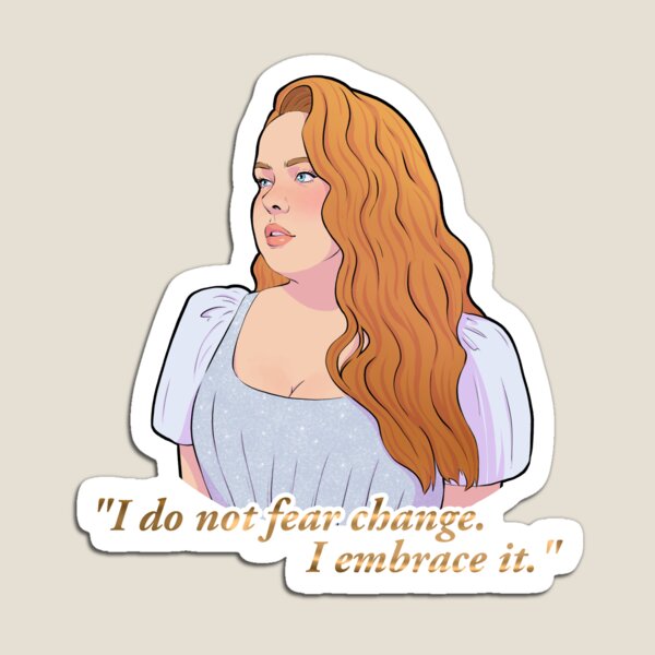 Aperçu de l'œuvre Pénélope Featherington | Citation de Lady Whistledown | Fanart de la saison 3 de Bridgerton créée et vendue par crisshasart.