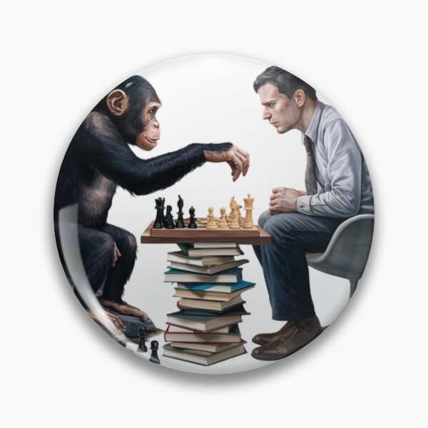 Item preview, Chess game: Ape Vs Human designed and sold by PolygonPinnacle.