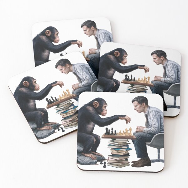 Item preview, Chess game: Ape Vs Human designed and sold by PolygonPinnacle.