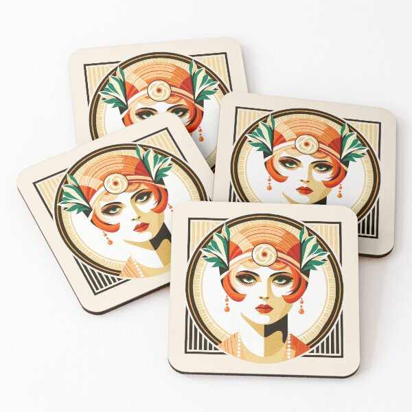Item preview, Art Deco Flapper Collection #1 006 designed and sold by elektronen.