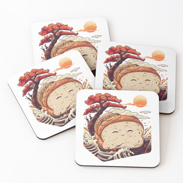 Item preview, Kawaii Japanese style Bread Illustration designed and sold by nomiraclehere.