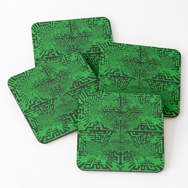 Item preview, kenror Clever Cats B green designed and sold by Arttiiist.