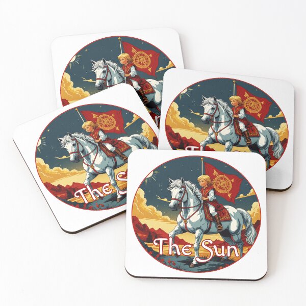 Item preview, Major Arcana Tarot Card The Sun - Blonde Child on a White Horse designed and sold by Pixel Waite.