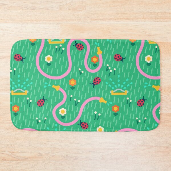 Item preview, Grassy Floral with Ladybugs designed and sold by Kelsie Jensen.