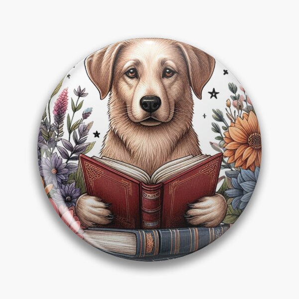 Item preview, Easily Distracted by Books and Dogs designed and sold by clintang.