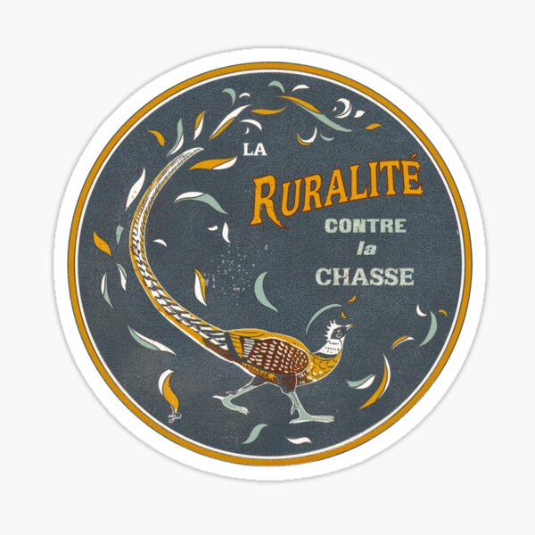 Item preview, Art Nouveau, rural, and anti-hunting pheasant designed and sold by Loki Propagandart.