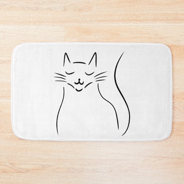 Item preview, Simplistic cat drawing mewing cat meme designed and sold by kitty-kingdom.
