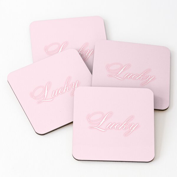 Item preview, Lucky Pink Coquette Cursive Font Lettering designed and sold by aestheticqueen.