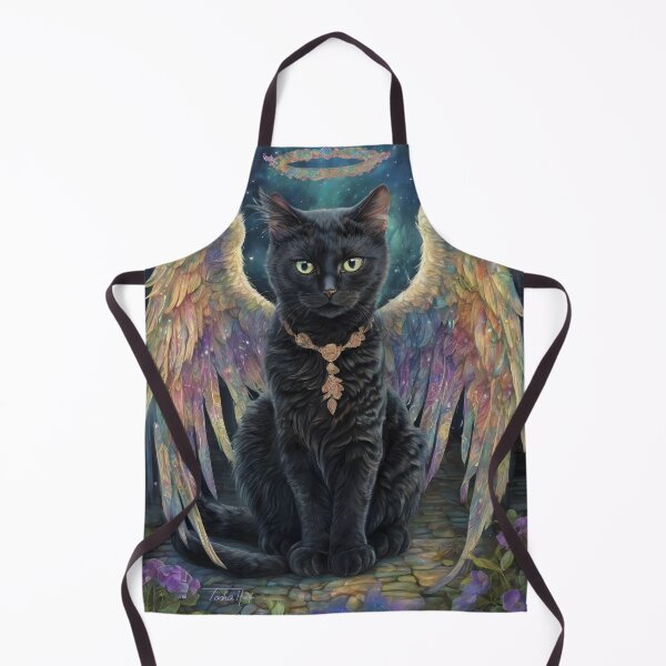 Item preview, Gothic Black Angel Cat designed and sold by Spellhorn13.