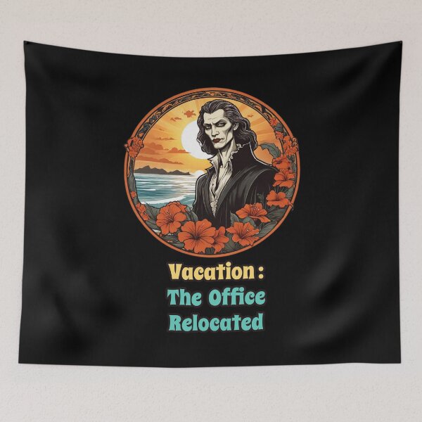Item preview, Workaholic Vampire by The Beach - Vacation, The Office Relocated designed and sold by Ridiculam Toga.
