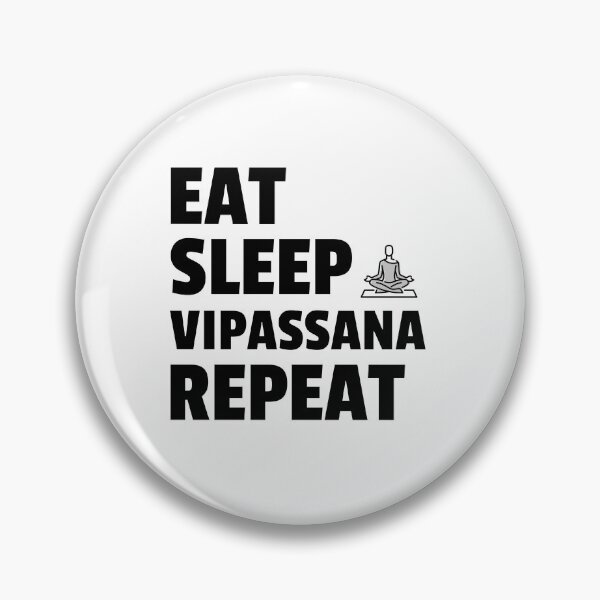 Item preview, Eat Sleep Vipassana Meditation Repeat designed and sold by GraTEEtude.