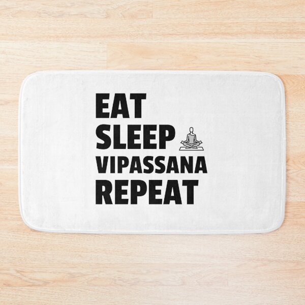 Item preview, Eat Sleep Vipassana Meditation Repeat designed and sold by GraTEEtude.