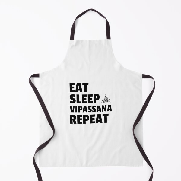 Item preview, Eat Sleep Vipassana Meditation Repeat designed and sold by GraTEEtude.